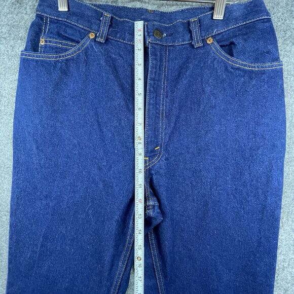 Vintage Levi's Misses Jeans Womens 16 Straight Taper Orange Tab Red Batwing USA - Picture 7 of 9